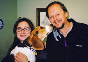 Mara and Byron with their dog Casey
